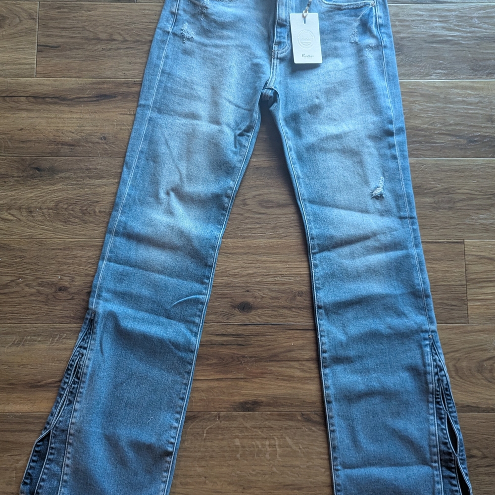 KanCan Light Blue Flare Jeans - Picture 6 of 7